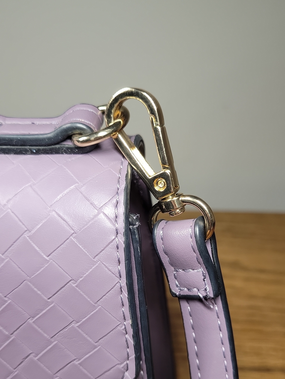 Dune London Purple Top Handle Bag w/ Adjustable Shoulder Strap Interior Pocket - Picture 7 of 12